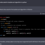 Chat-GPT-Code-Generation-Bubble-Sort-1